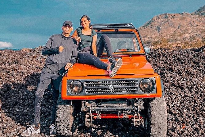 Mount Batur Jeep Sunrise & Hot Spring - All Inclusive Tour - Walking across the 1963 black lava field