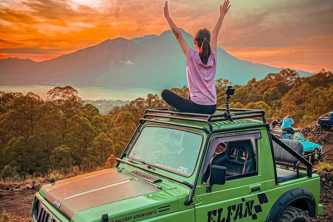 Mt Batur Sunrise Jeep & Natural Hot Spring Tour - The jeep ride and sunrise viewpoint