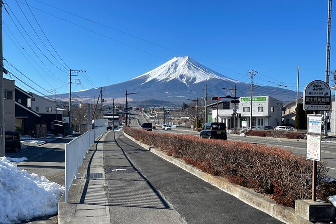 Mt FUJI - Panoramic Tour w/ Hoto Lunch, JP Sake & Onsen tatto OK! - Shinjuku to Nishikatsura: your first Fuji sight