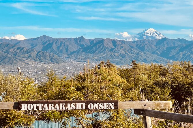 Mt FUJI - Panoramic Tour w/ Hoto Lunch, JP Sake & Onsen tatto OK! - Hottarakashi Onsen, the day’s best pause