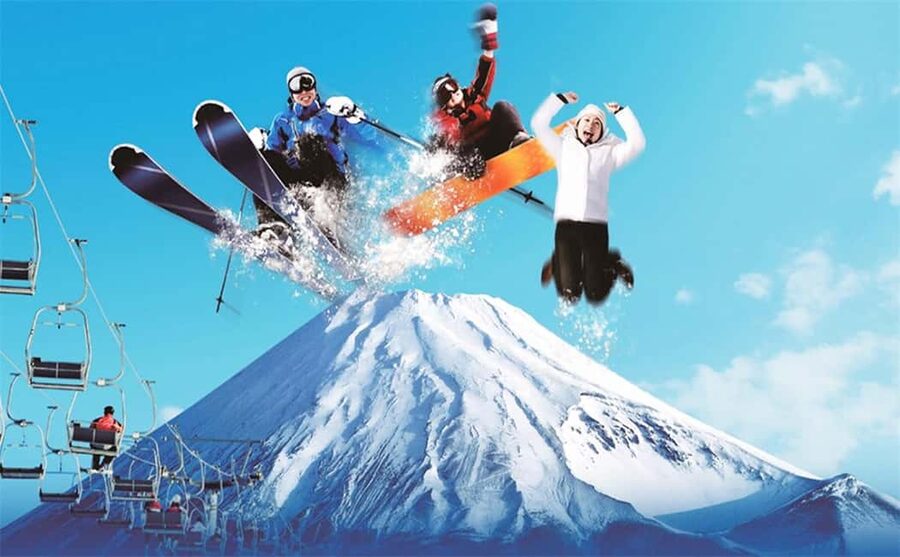Mt. Fuji Skiing Experience- YETI Ski Resort & Onsen Day Trip - Konohana no Yu and the open-air bath