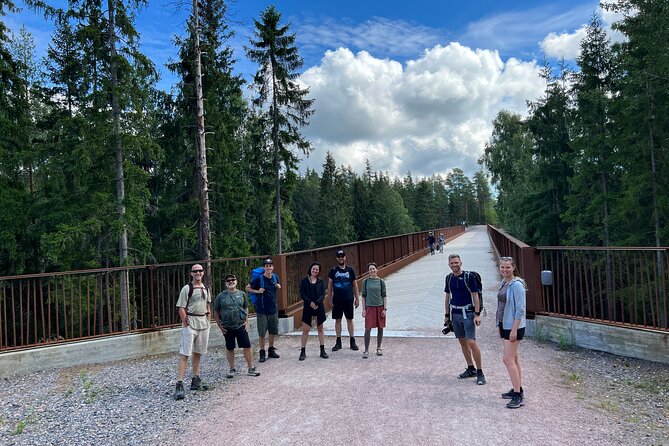 National Park Hike & Finnish Smoke Sauna Experience with Campfire Lunch - From Kiasma to the forest in half an hour
