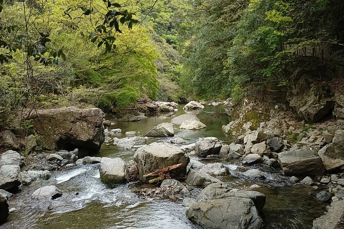 Osaka River Rapids Hike and Natural Hot Spring tour - Walking down the 2.1-kilometer Settsukyo route