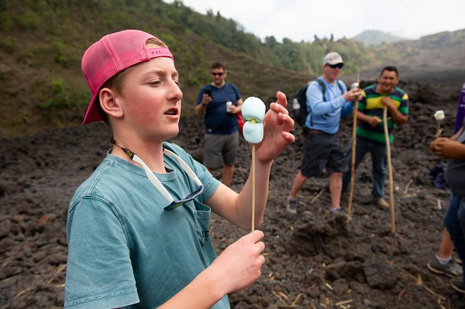 Pacaya Volcano Tour and Hot Springs from Antigua - Hiking Pacaya on loose volcanic ground
