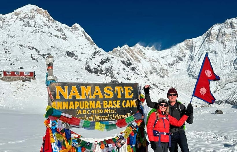 Pkr/Kathmandu: 5-Day Annapurna Base Camp & Hot spring Trek - Day two: Waterfalls, forest, and Deurali