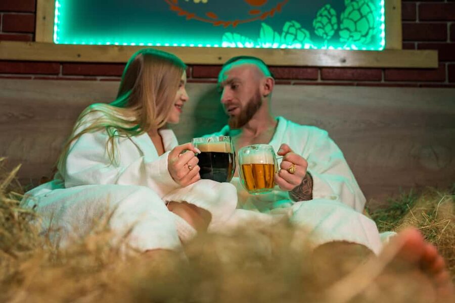 Prague: Beer Spa Experience with Unlimited Beer and Sauna - Bernard beer is part of the treatment
