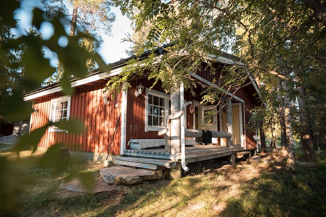 Private Lappish evening in the wilderness with traditional sauna and dinner - The lake swim: thrilling, optional-feeling in spirit