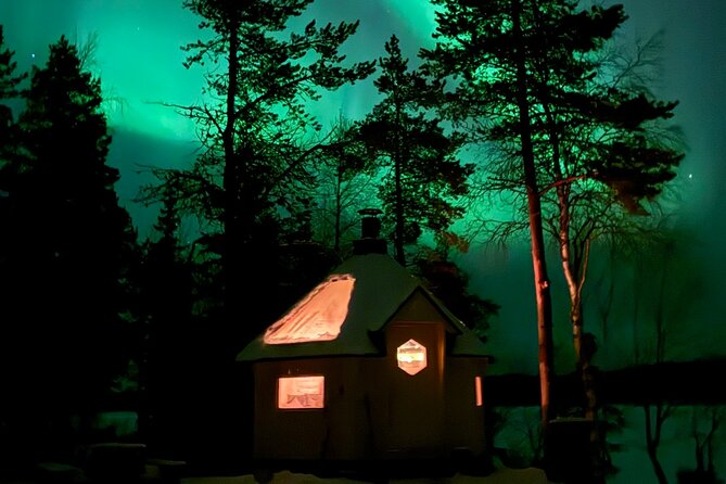 Private Traditional Sauna, Ice Dip and Dinner in the Wilderness - A chance to see the Northern Lights