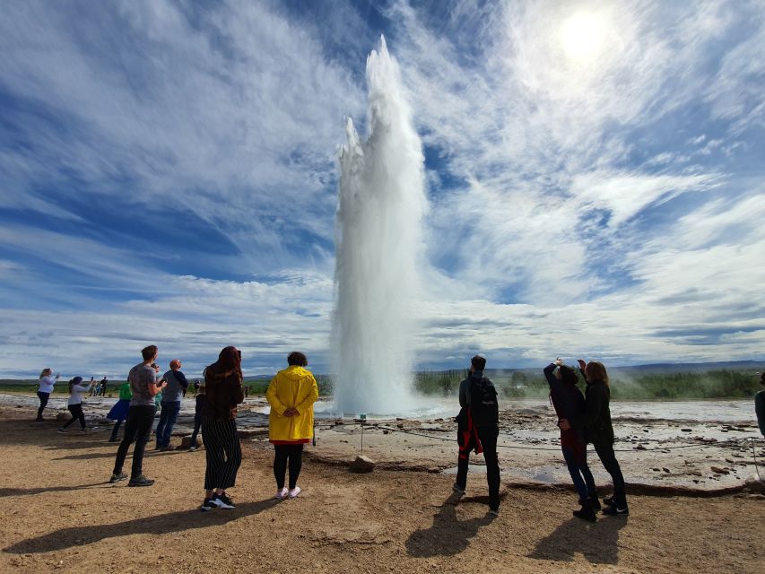 Reykjavik: Golden Circle, Kerid Crater, & Blue Lagoon Tour - Geysir and Strokkur: a reliable burst of steam