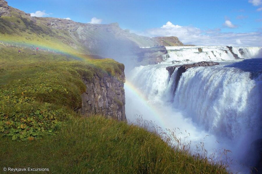Reykjavik: Golden Circle Tour and Blue Lagoon Admission - Gullfoss, where the river drops into the gorge