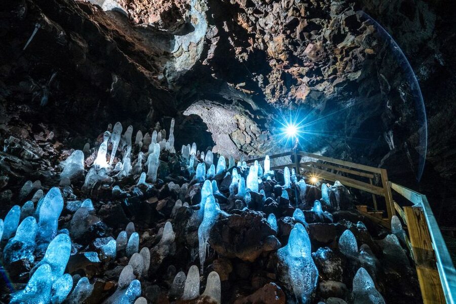 Reykjavik: Lava Cave, Hot Springs, Horses & Waterfalls Tour - Key points at a glance