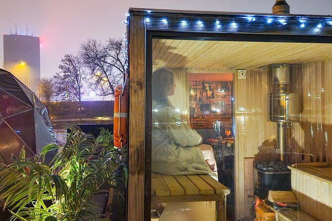 Riverside Sauna by the Daugava River - Inside the prepared sauna