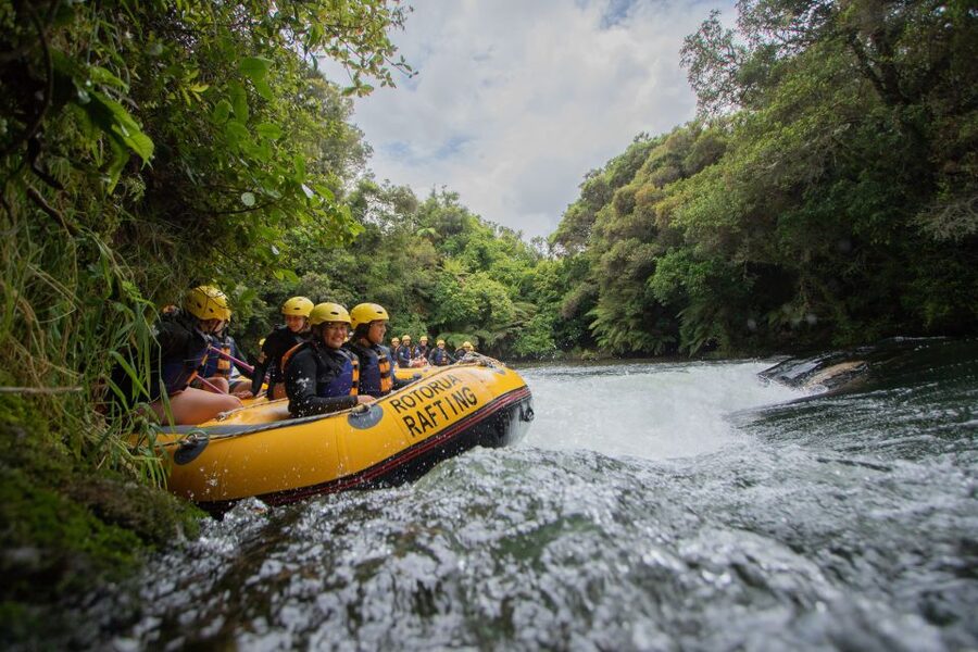 Rotorua Rafting: Kaituna River Rafting Experience-Free Sauna - The 7-meter waterfall