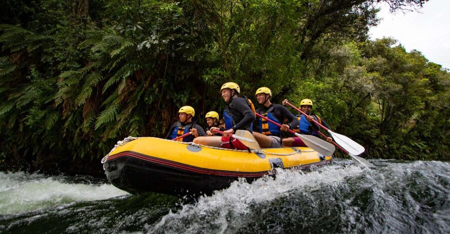 Rotorua Rafting: Kaituna River Rafting Experience-Free Sauna - Photos, sauna, and the return to base