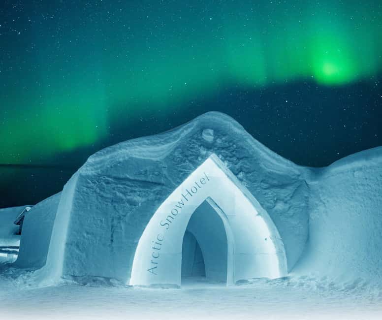 Rovaniemi: Arctic SnowHotel Tour and Snow Sauna Experience - Warm up with sledding beside the lake