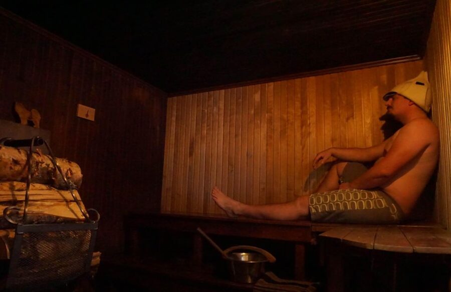 Rovaniemi: Traditional Sauna and Ice Swimming Experience - Aurora skies and frozen river views