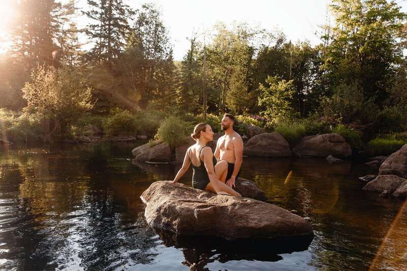 Saint-Sauveur: relaxation session in a Nordic thermal spa - The thermal circuit, without rushing it