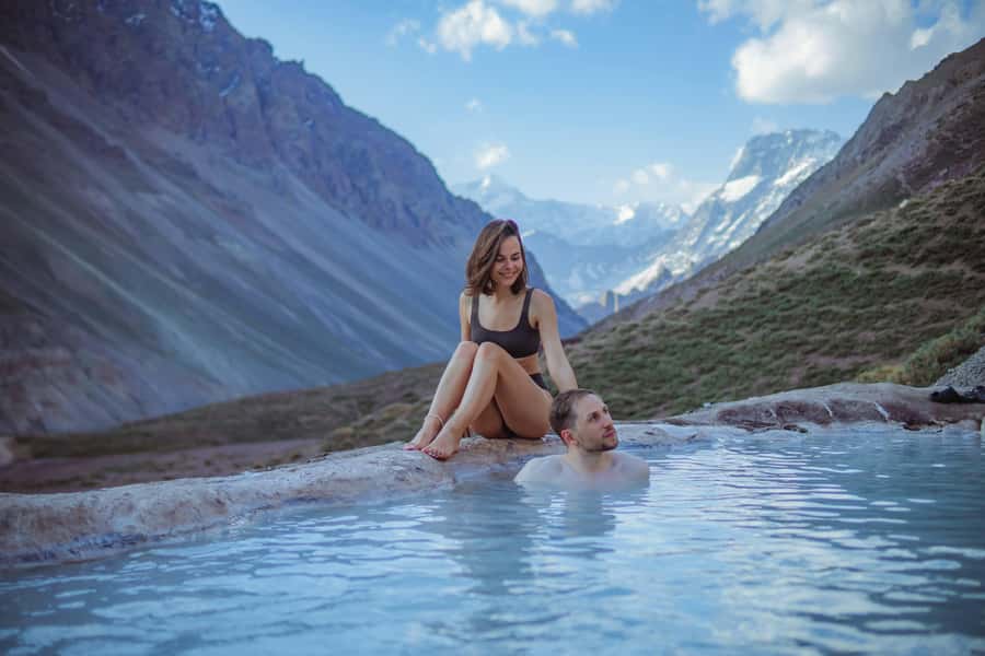 Santiago: Cajón del Maipo Hot Springs & Chilean Barbecue - Termas Valle de Colina and the seven pools