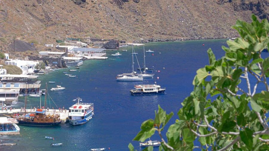 Santorini Volcano, Hot Springs Adventure - From Fira’s Old Port to the volcanic crater