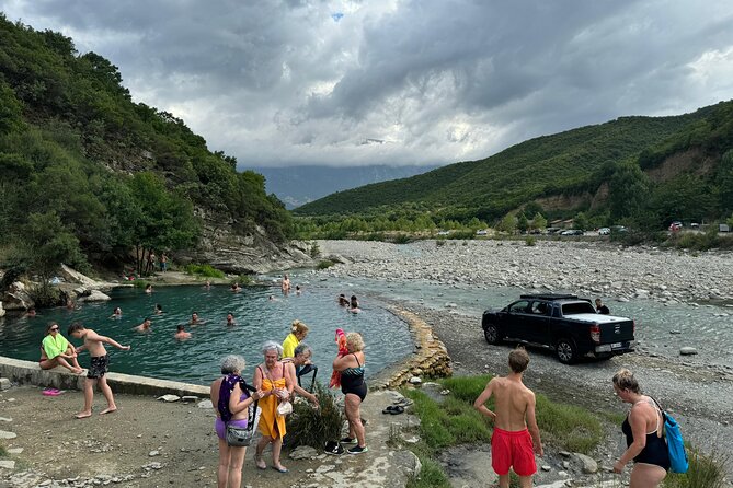 Sarande: Permet 4x4 Tour, Rafting and Thermal baths - Benja thermal baths after the river