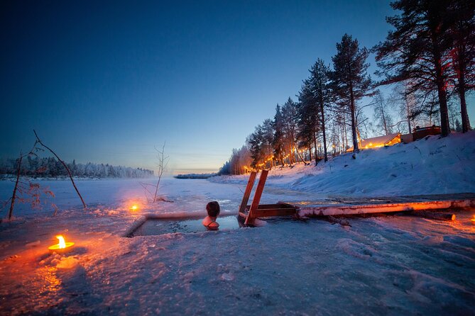 Sauna, hot tub and cold plunge - Exclusive riverside retreat - A private sauna beside the Ounasjoki