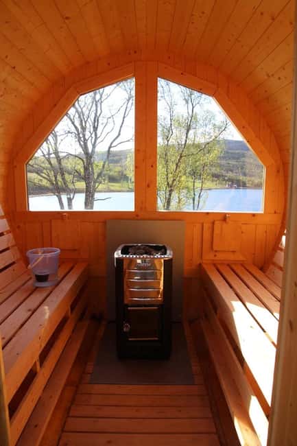 Senja: Wood-Fired Sauna Barrel - Arriving at the Wood-Fired Sauna Barrel in Valvåg