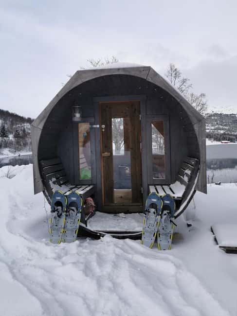 Senja: Wood-Fired Sauna Barrel - Inside the Sauna for Four