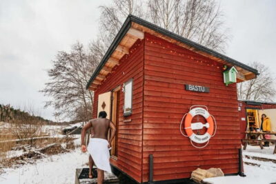 Winter Kayaking, Swedish Fika, and Hot Sauna