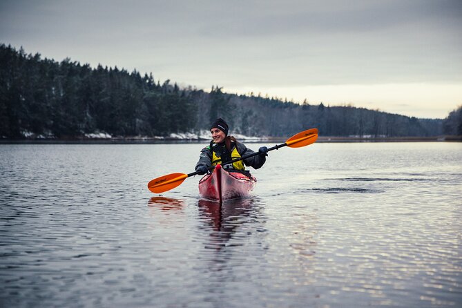 Stockholm: Winter Kayaking, Swedish Fika and hot Sauna Experience - Bogesundslandet brings in the woodland side