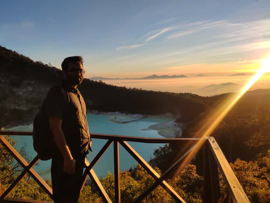 Sunrise Sunan Ibu,Kawah Putih,Volcano,Tea factory,Hot spring - Starting before dawn at Sunan Ibu