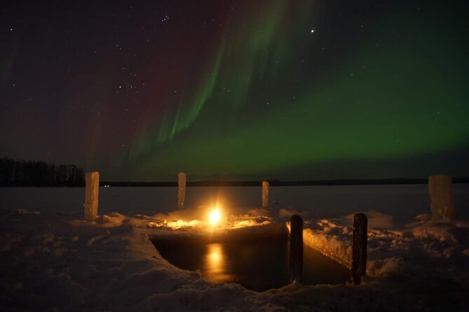 Traditional Finnish Sauna and Ice Swimming in Rovaniemi - The first cold-water swim