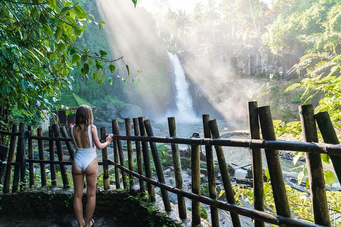 Ubud Volcano Lake and Natural Hot Spring Tour - Tegenungan Waterfall: a strong finish, with some effort