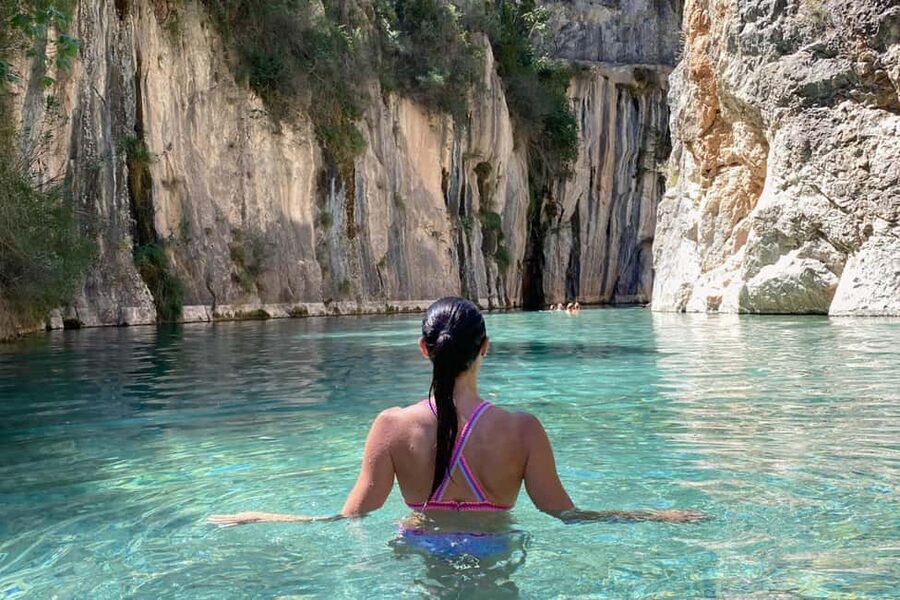 Valencia: Waterfalls and Thermal Springs Tour with Swimming - Leaving Valencia by minibus