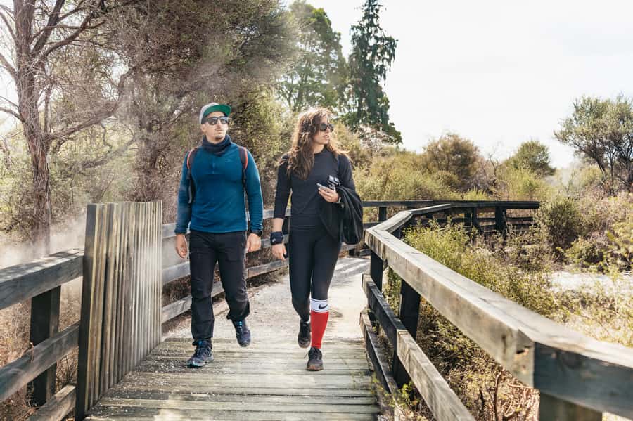 Whakarewarewa: Self-Guided Geothermal Trails - Passing under the memorial archway